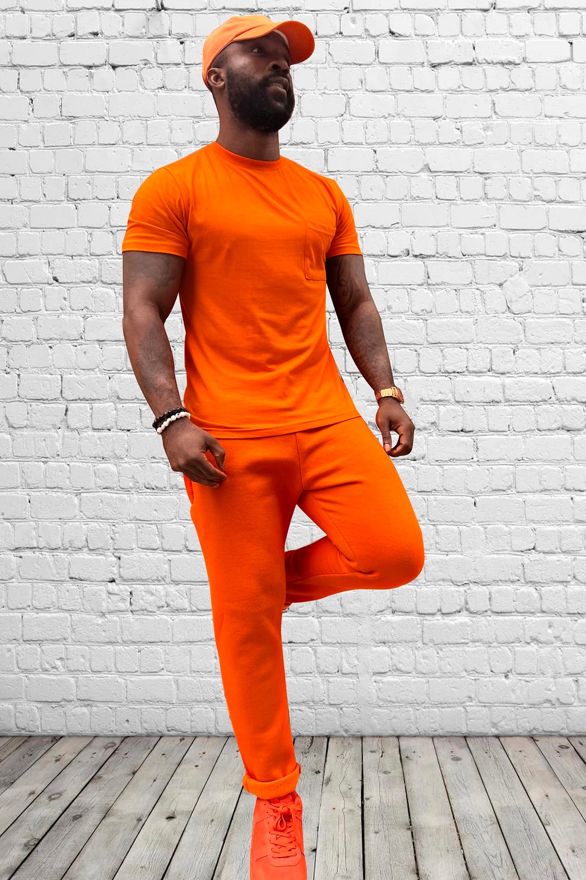 Slim-Fit Work Trousers Orange – M.C.Overalls