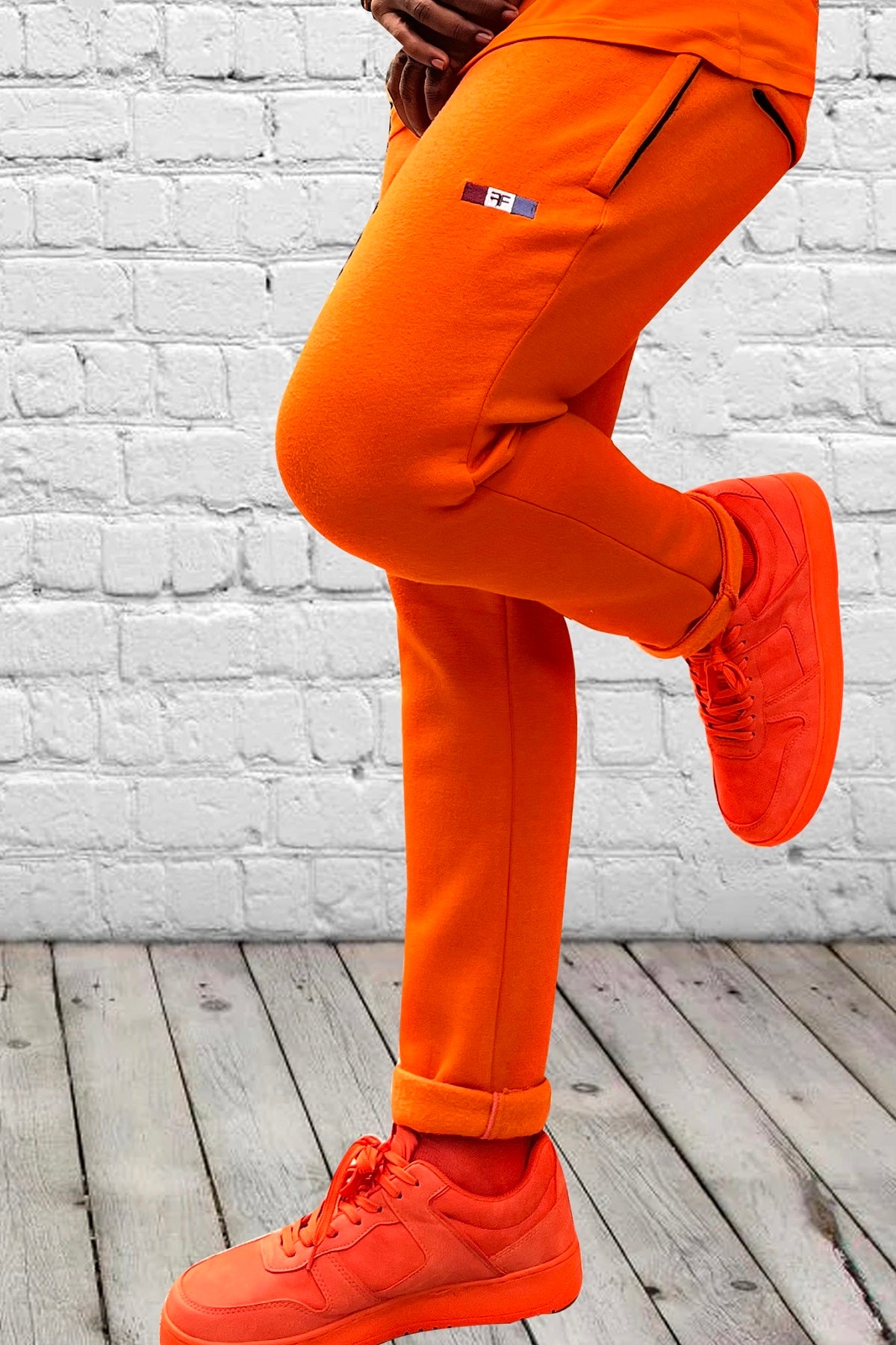 Buy Jack & Jones Men Orange Slim Fit Casual Trousers - Trousers for Men  284650 | Myntra