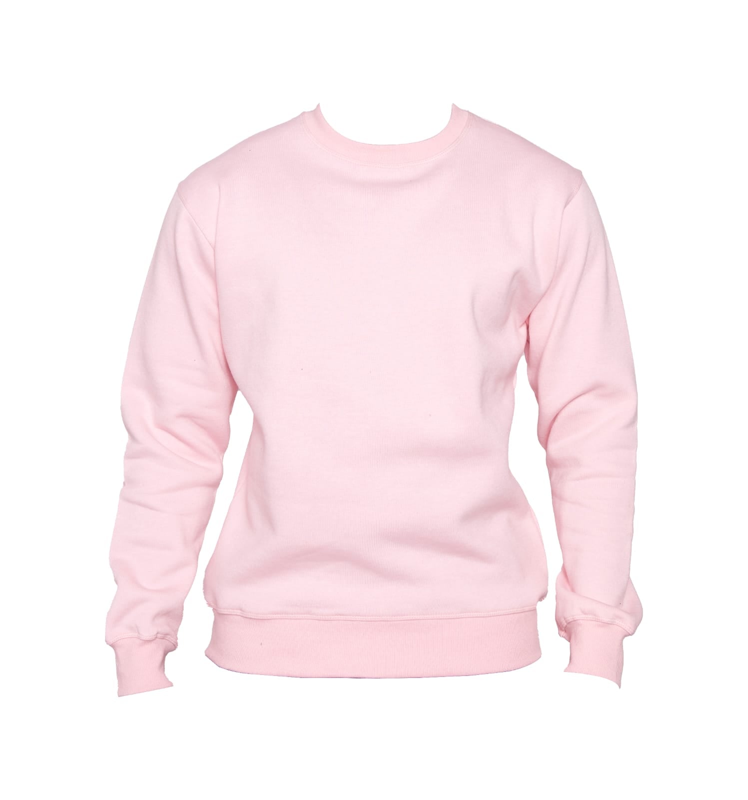 Pink crew neck sweatshirt sale